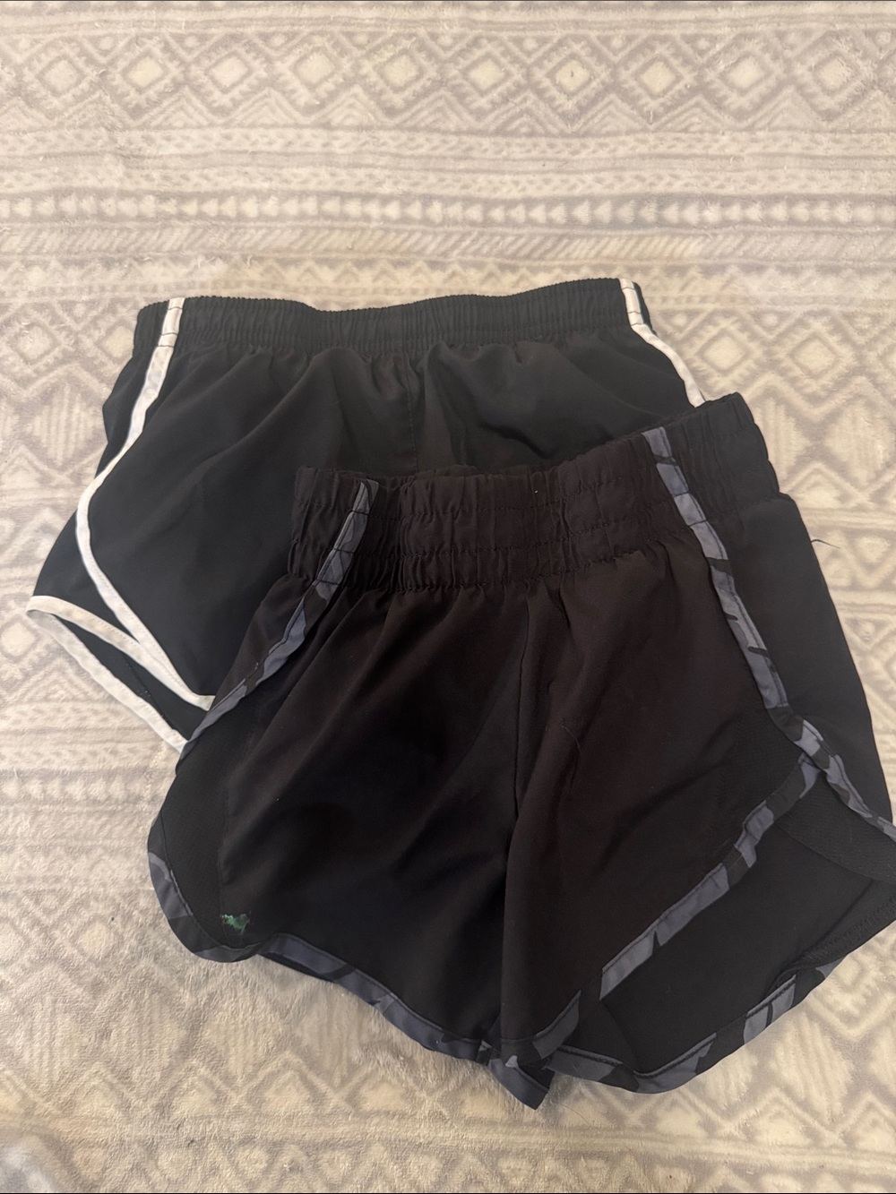 Black girls Athletic Shorts - Pack of 2